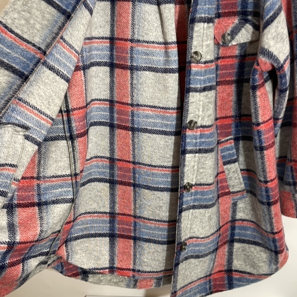 TRIBAL XL PLAID JACKET WITH REMOVABLE HOOD - Picture 9 of 14